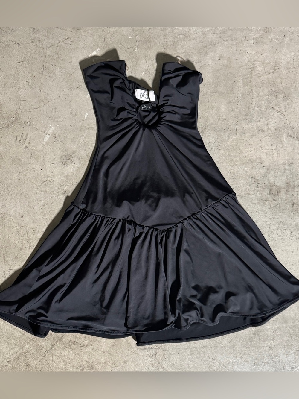 Oh Polly Black Sleeveless Mini Dress